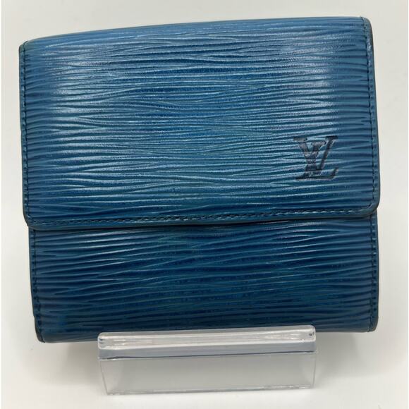 GUC Louis Vuitton Blue Epi Bifold Wallet - Picture 1 of 8